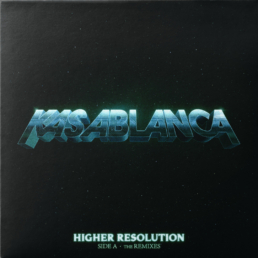 Higher Resolution remix titled on a black background