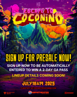 annoucnement flyer for pre sale to eascape to coconino