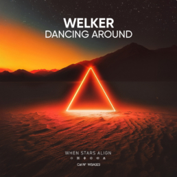 A glowing triangle in the middle of the desert