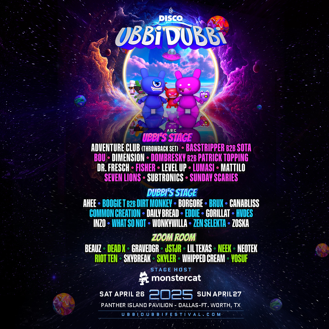 A list of all the artist and thier designated day