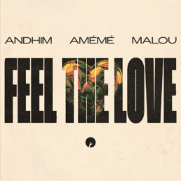 the Word Feel the love across a peach background