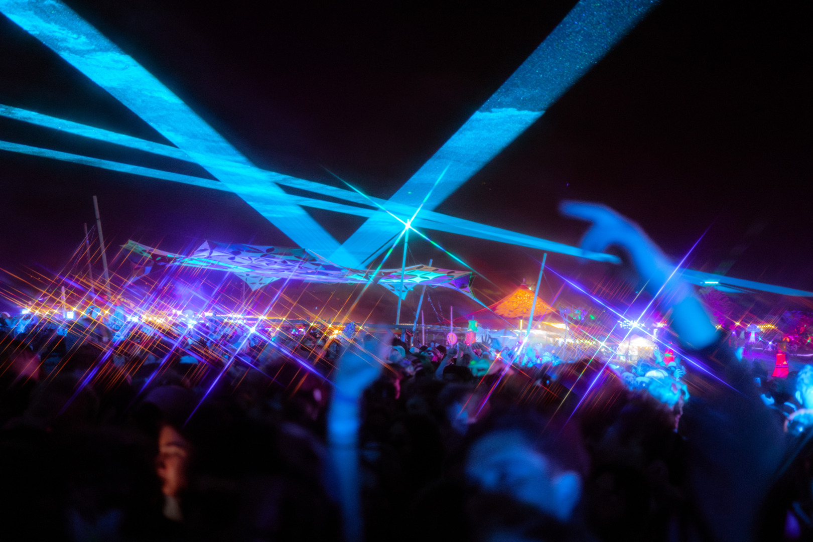 Lasers at the Funk Safari Stage