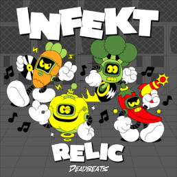 A bunch of dancing robotic vegetables