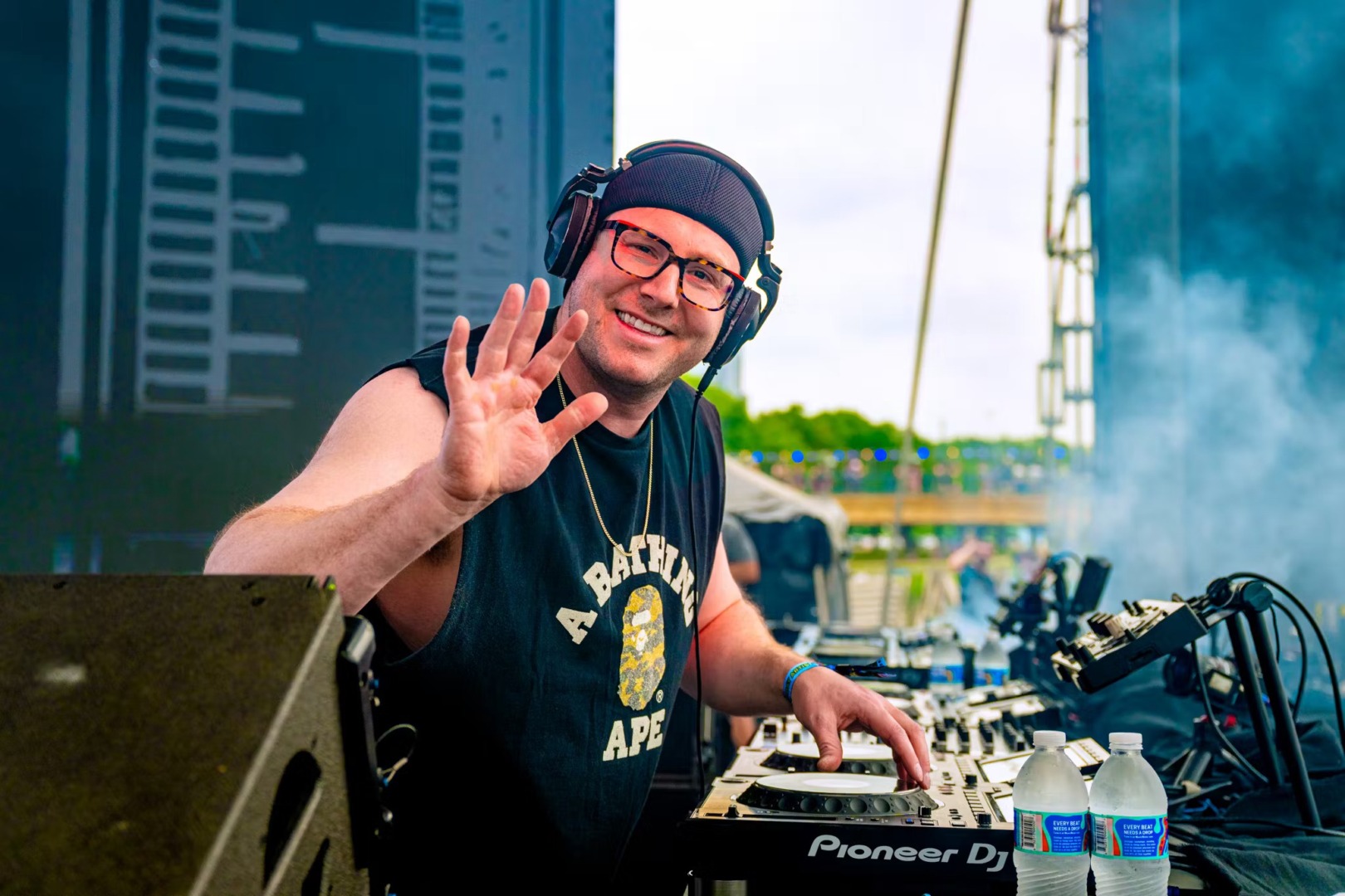 Dr Fresch waving at the camera