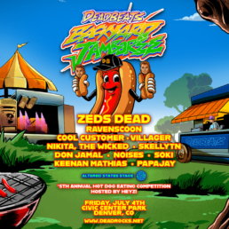 Flyer for the 5th annual Zeds Dead Backyard Jamboree