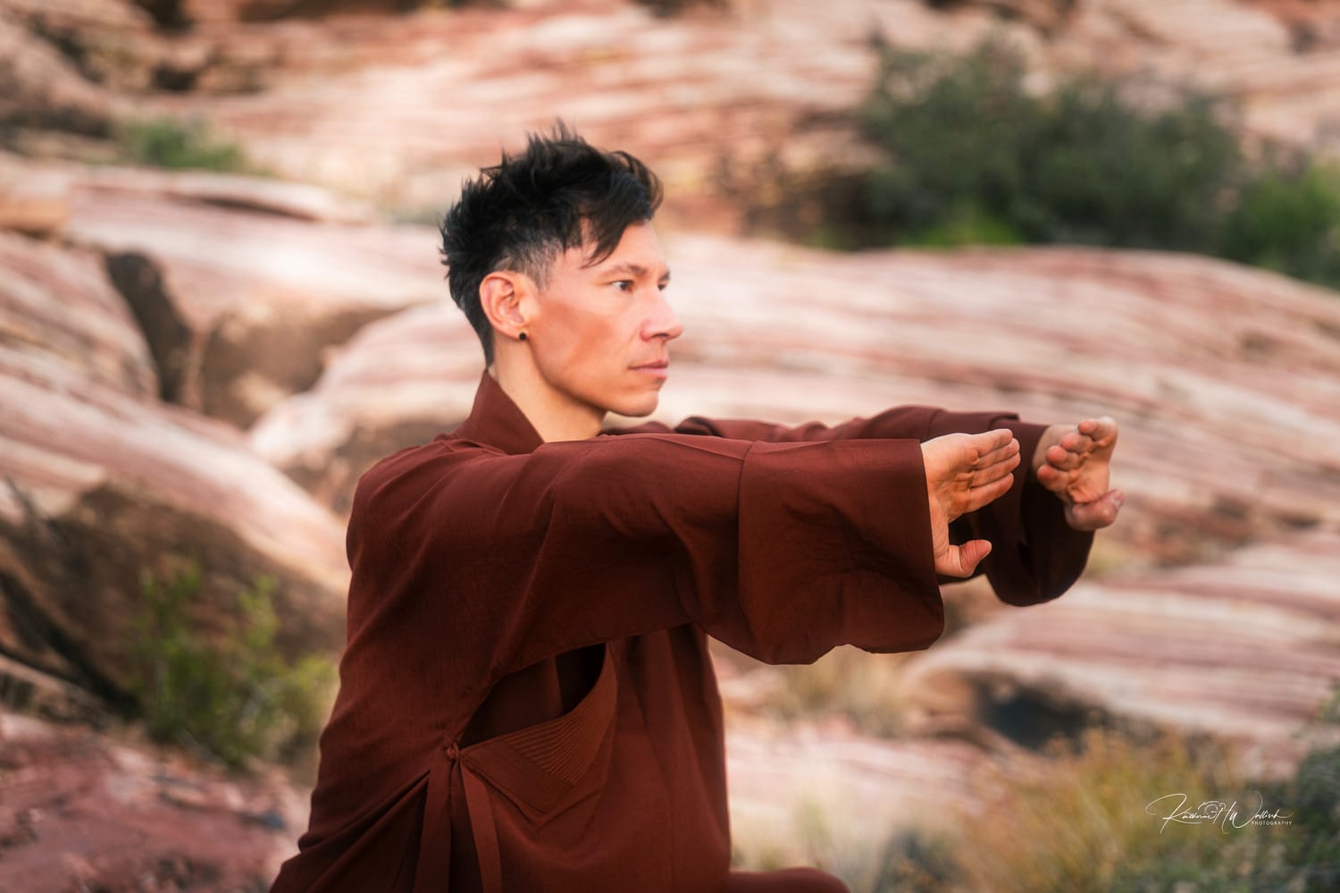 18 hands performing kung fu