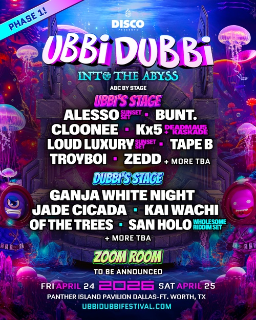 Ubbbi Dubbi Phase One line up