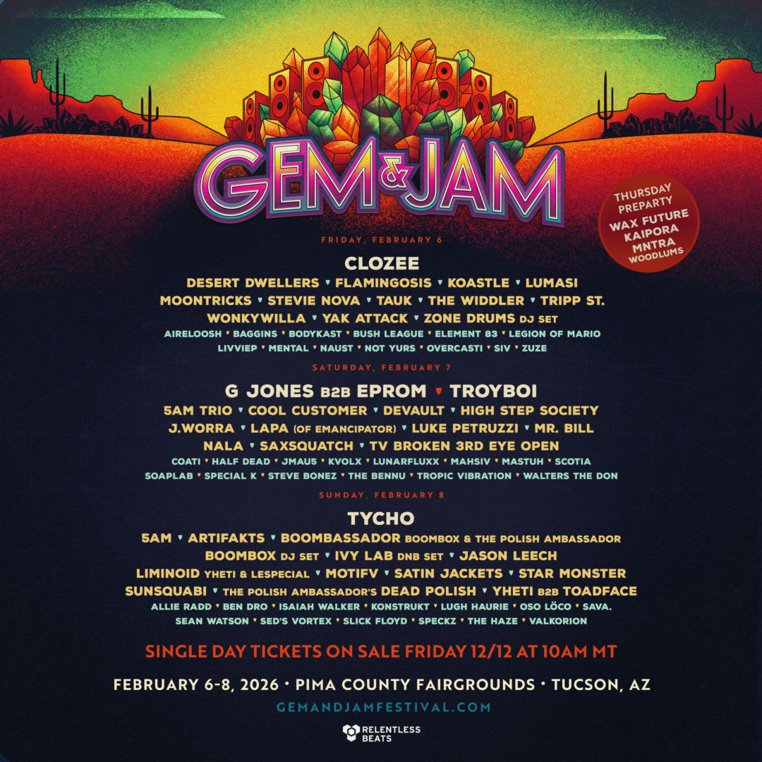 artist line up by day