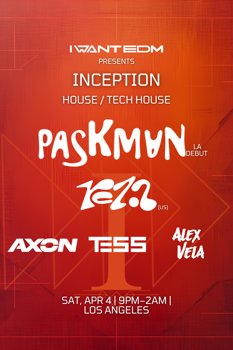Paskman Headlines Inception, an Exciting Los Angeles Tech House Event on April 4